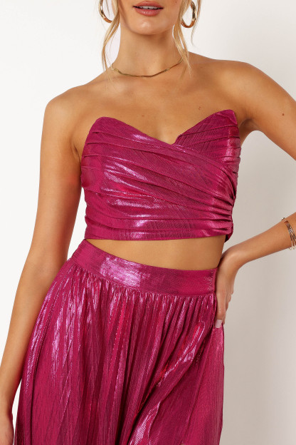 Hana Two Piece Set - Fuchsia-Sunny Prom