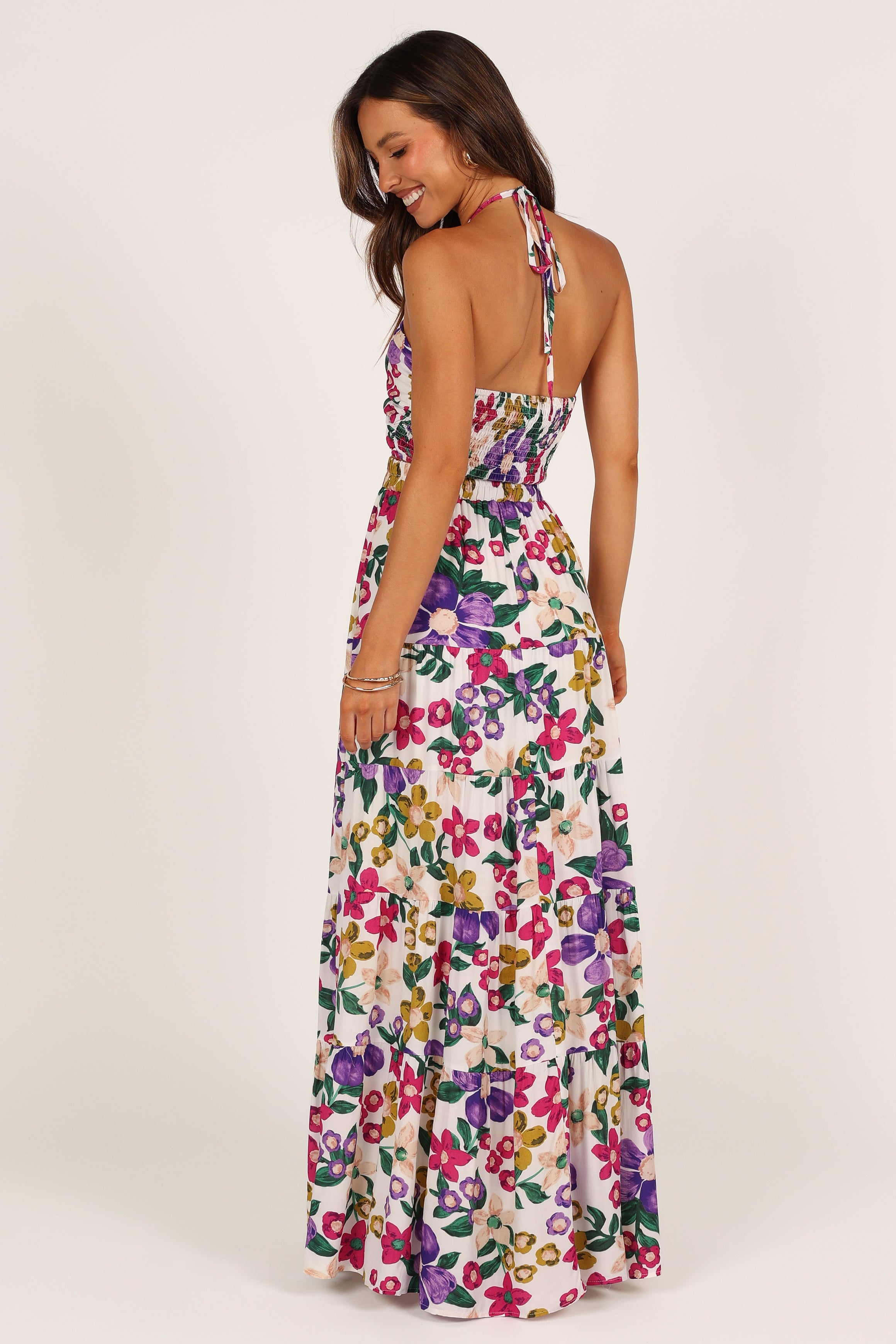 Kari Halter Top Set - Floral-Sunny Prom