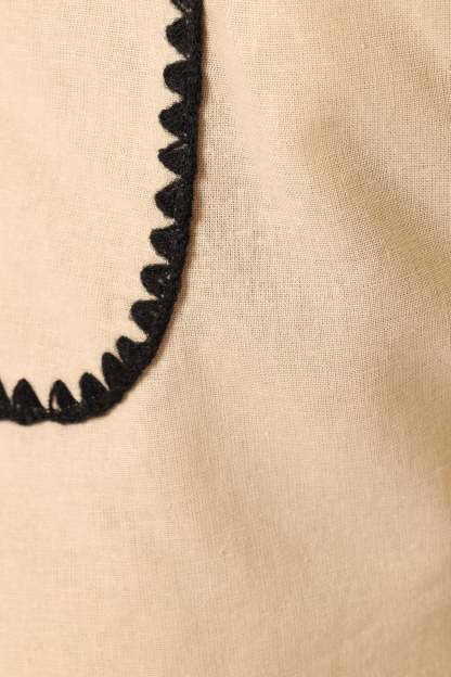 Lila Short Set - Cream Black-Sunny Prom
