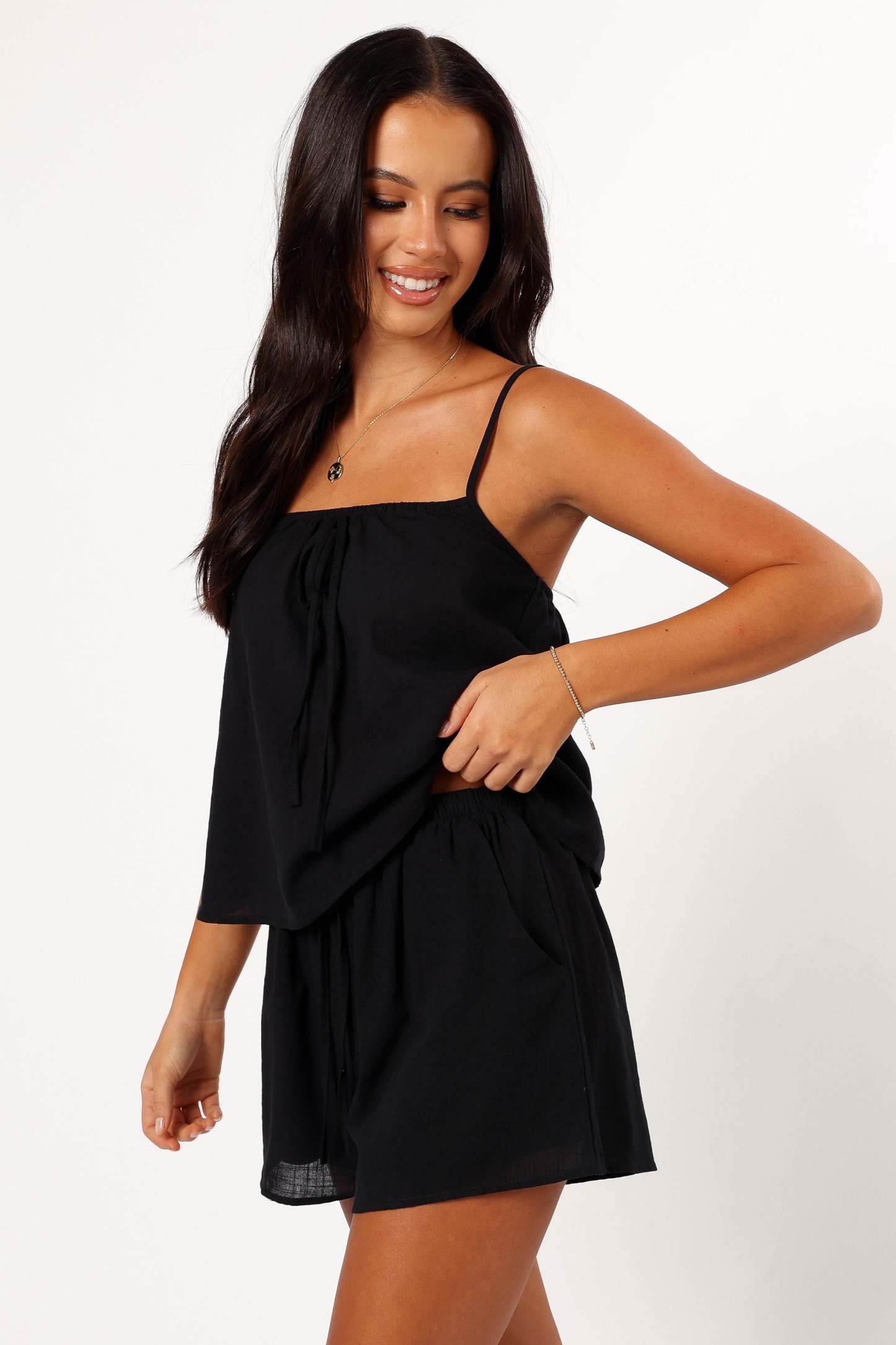 Robinson Short Set - Black-Sunny Prom