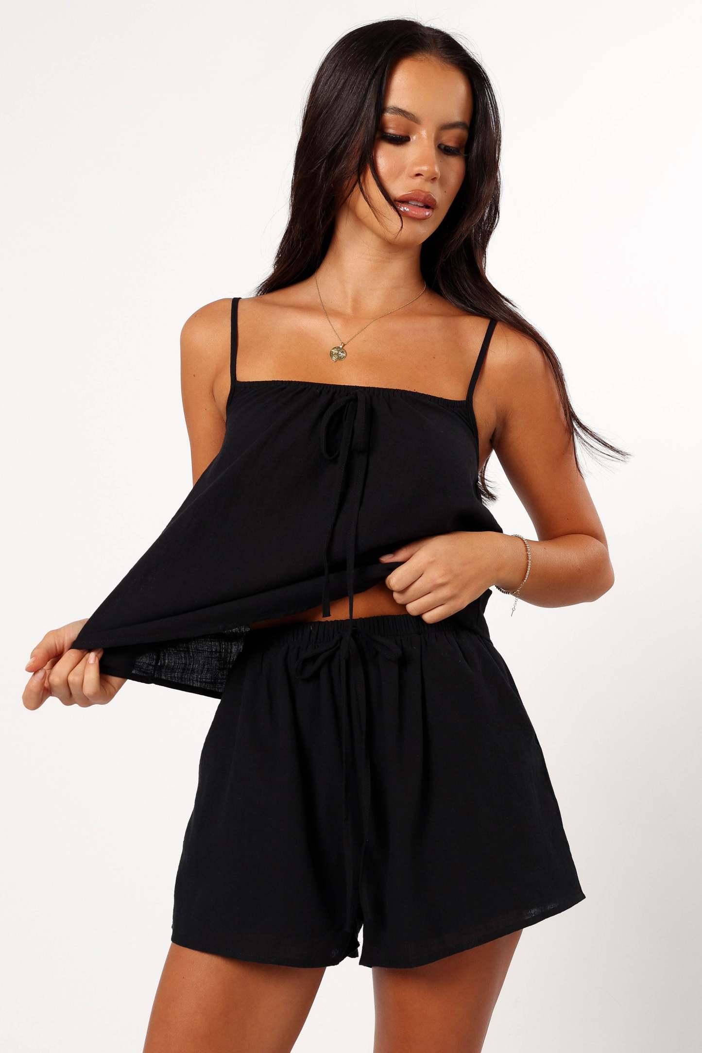 Robinson Short Set - Black-Sunny Prom
