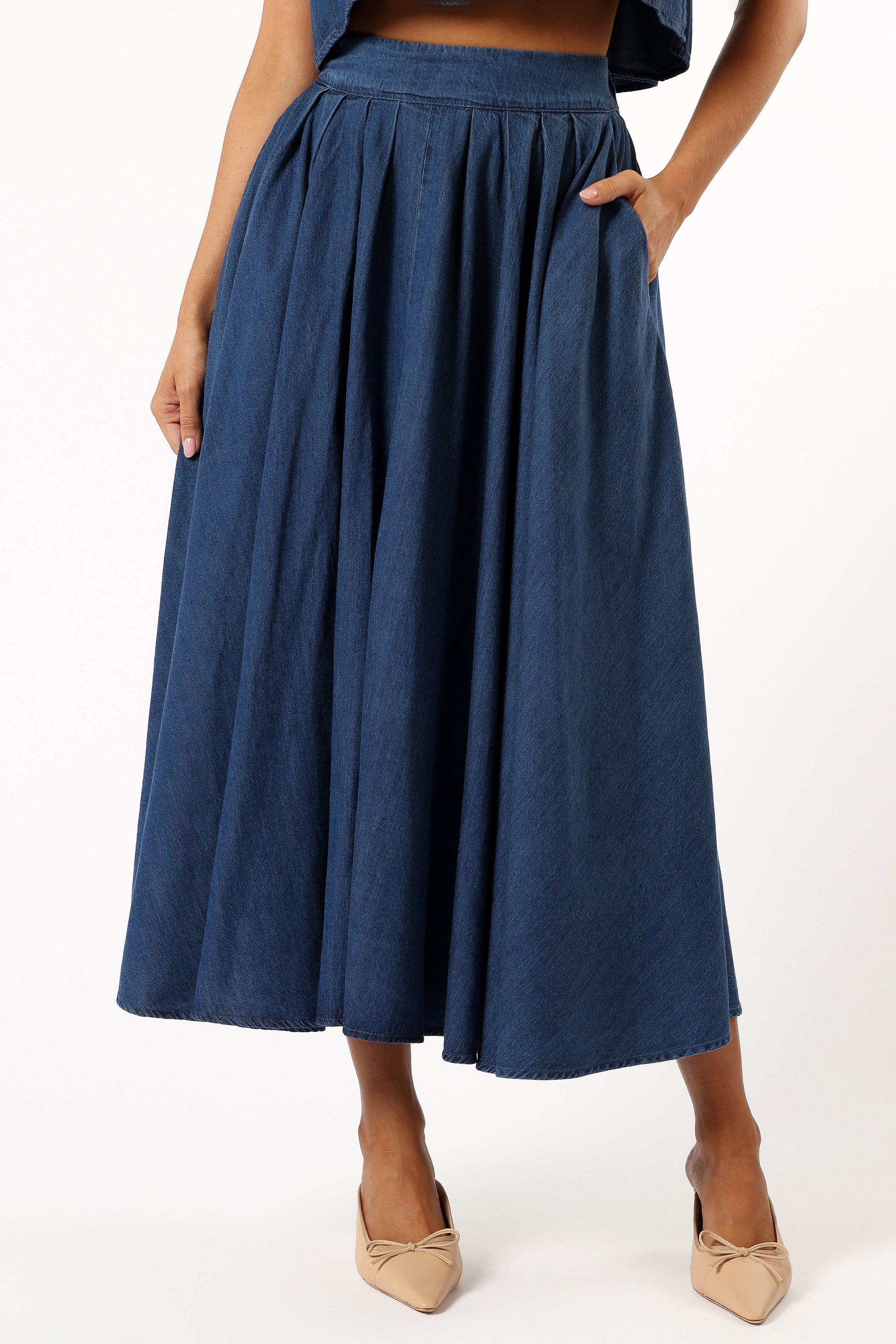Rylie Two Piece Set - Dark Denim-Sunny Prom