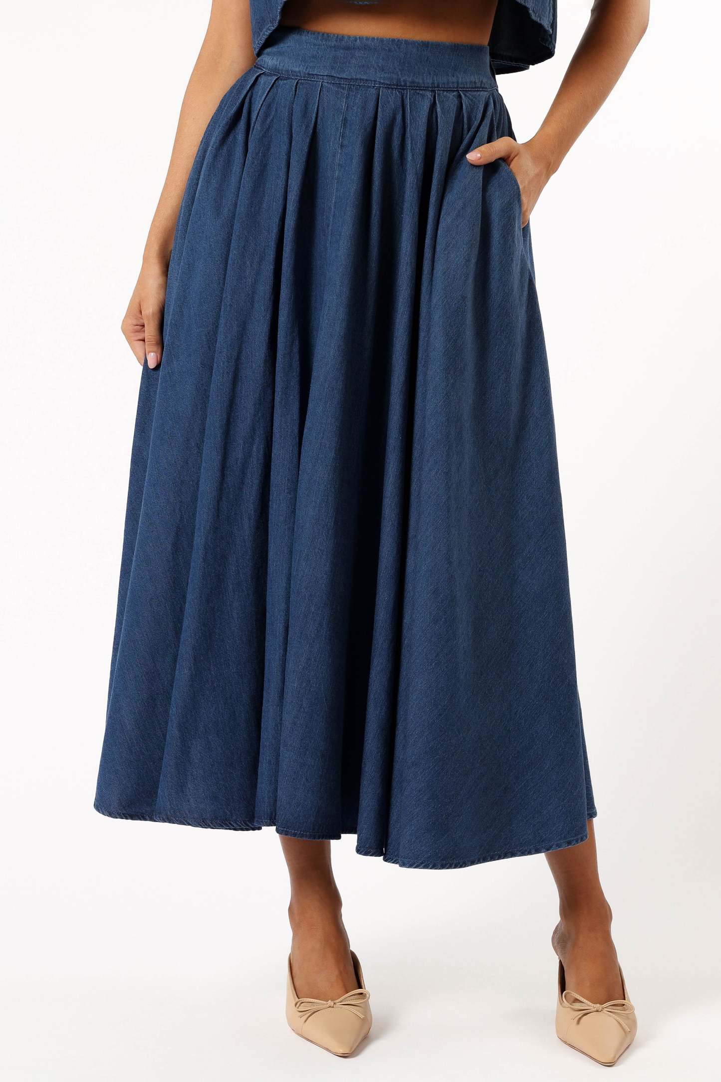 Rylie Two Piece Set - Dark Denim-Sunny Prom