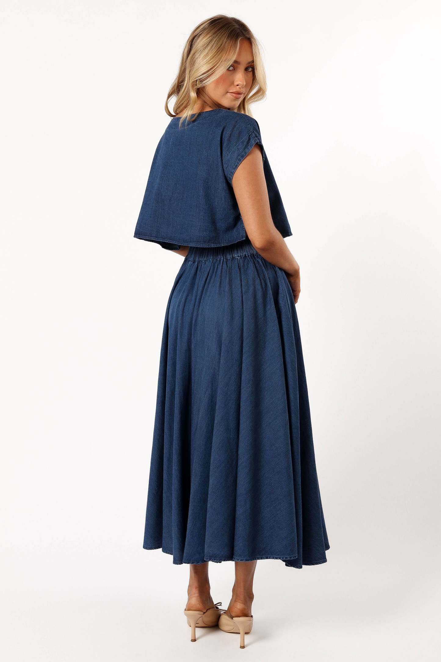Rylie Two Piece Set - Dark Denim-Sunny Prom
