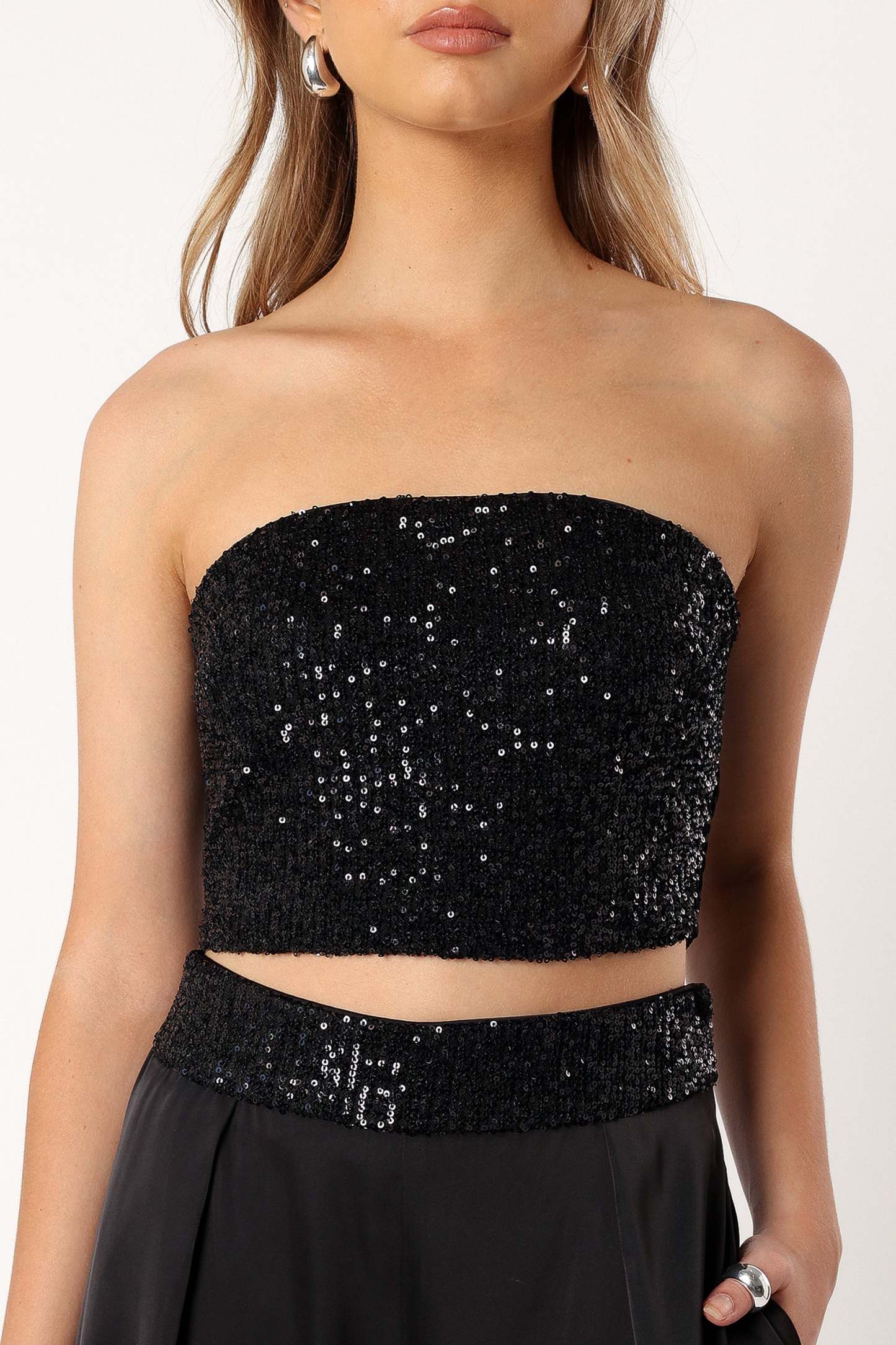 Sallyanne Two Piece Set - Black-Sunny Prom