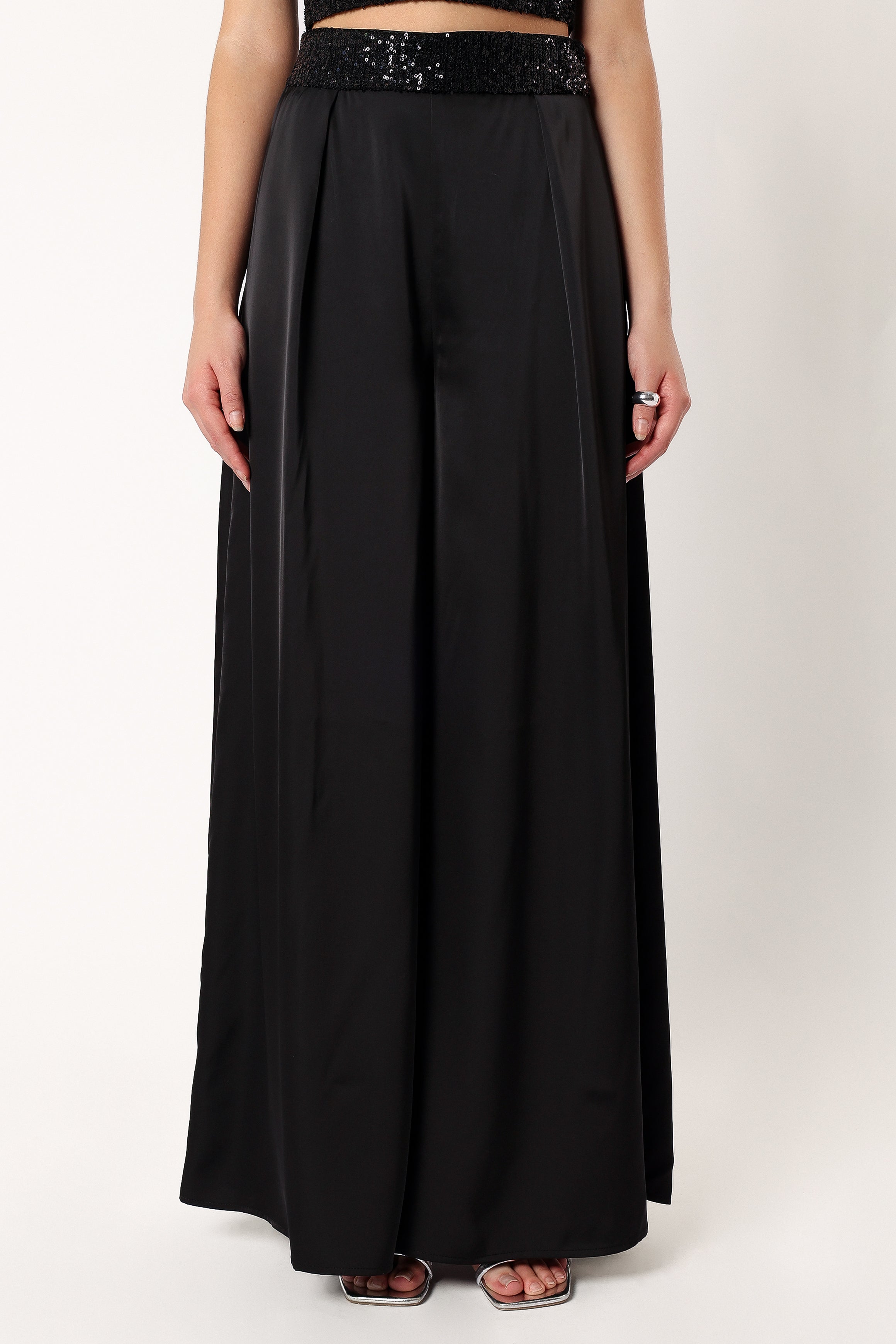 Sallyanne Two Piece Set - Black-Sunny Prom
