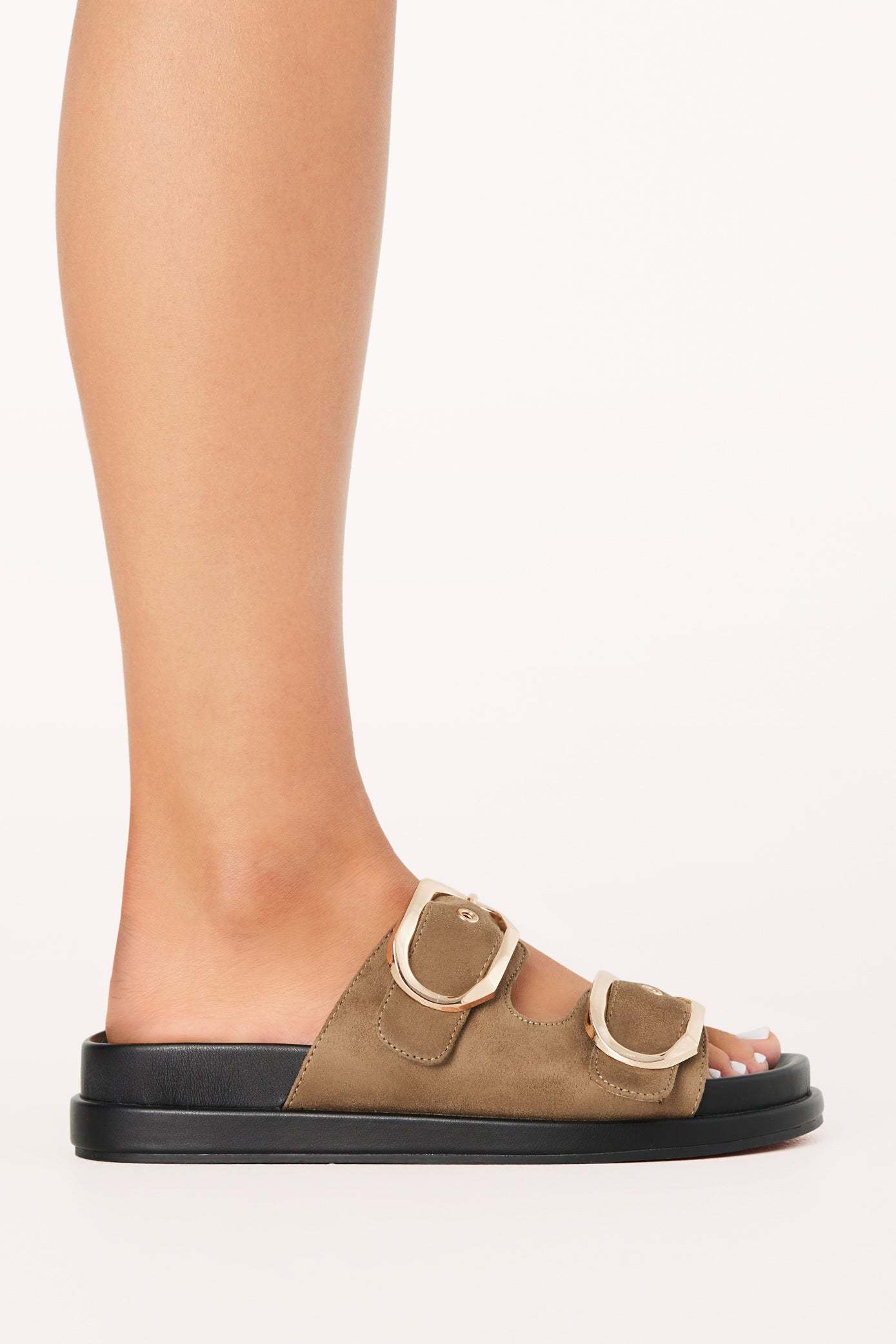 Kasen Sandal - Taupe Suede-Sunny Prom
