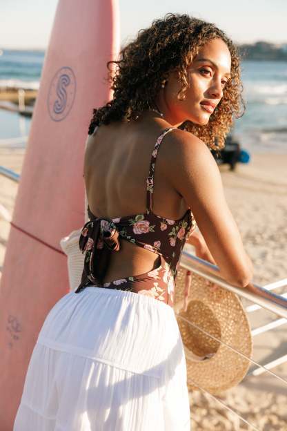 Saltwater One Piece - Rosebud-Sunny Prom