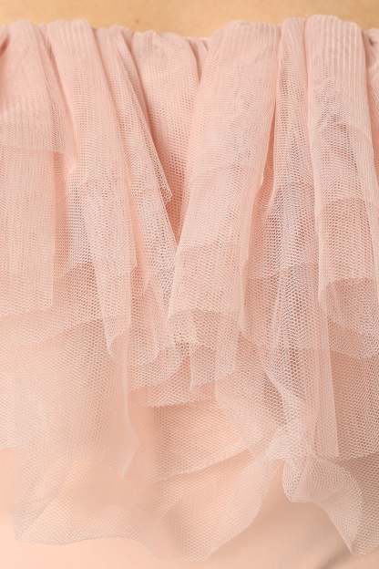 Dae Off Shoulder Bodysuit - Blush-Sunny Prom