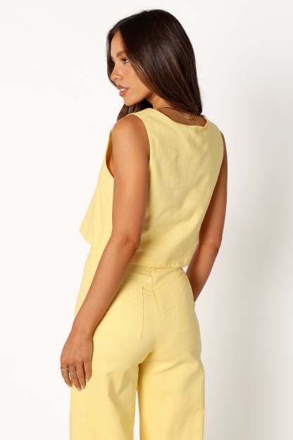 Devlin Top - Butter Yellow-Sunny Prom