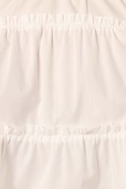 Elaine Ruffle Top - Off White-Sunny Prom