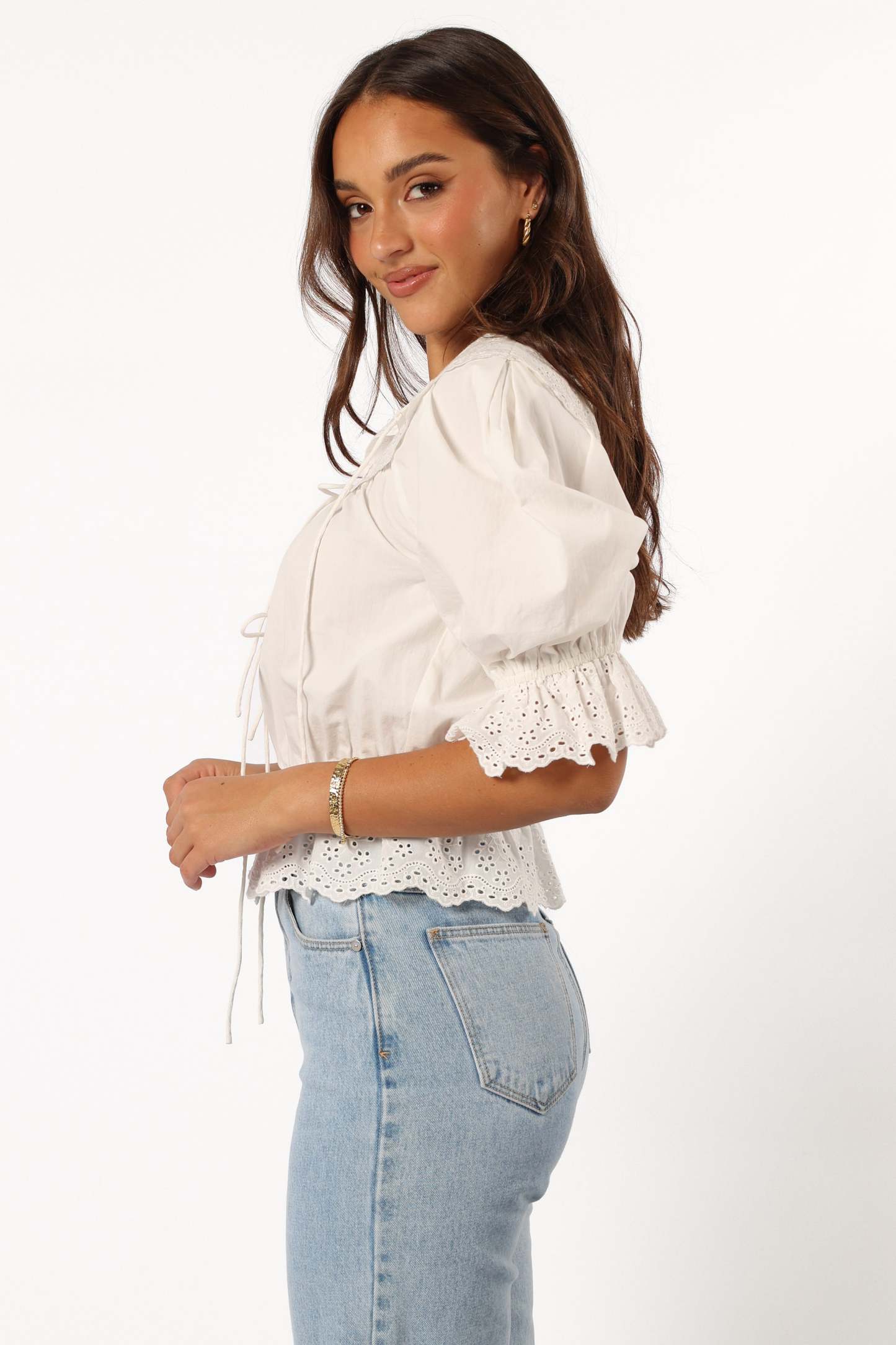 Emi Top - White-Sunny Prom