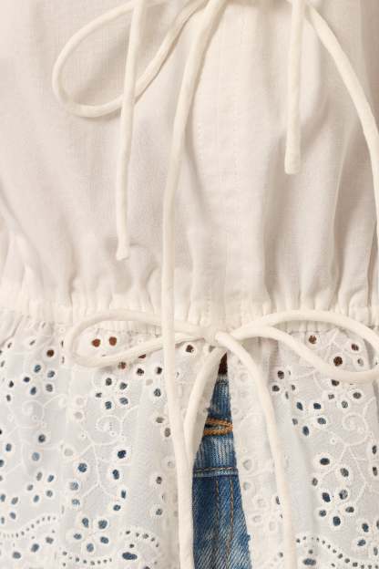 Emi Top - White-Sunny Prom