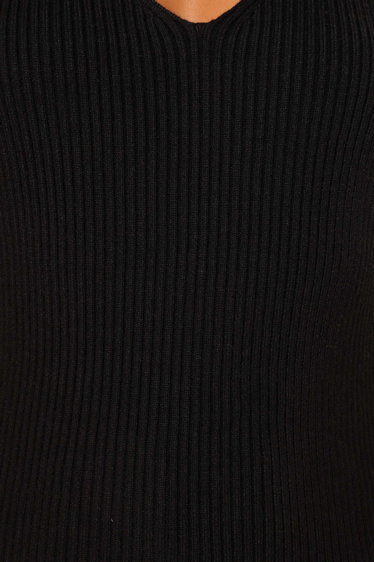 Emily Rib Top - Black-Sunny Prom