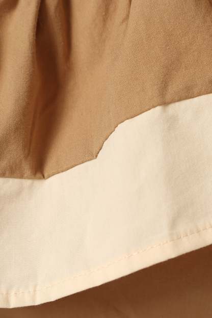 Everly One Shoulder Top - Khaki/Cream-Sunny Prom