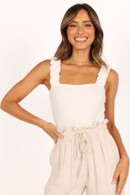 Heidi Bodysuit - White-Sunny Prom