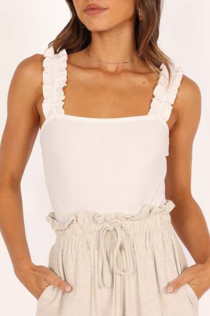Heidi Bodysuit - White-Sunny Prom