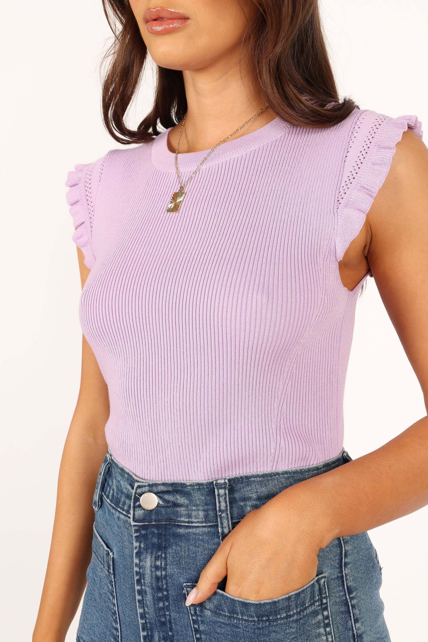 Henderson Knit Top - Lilac-Sunny Prom