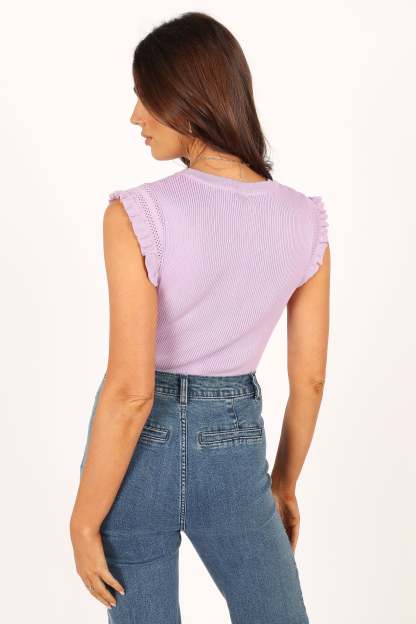 Henderson Knit Top - Lilac-Sunny Prom