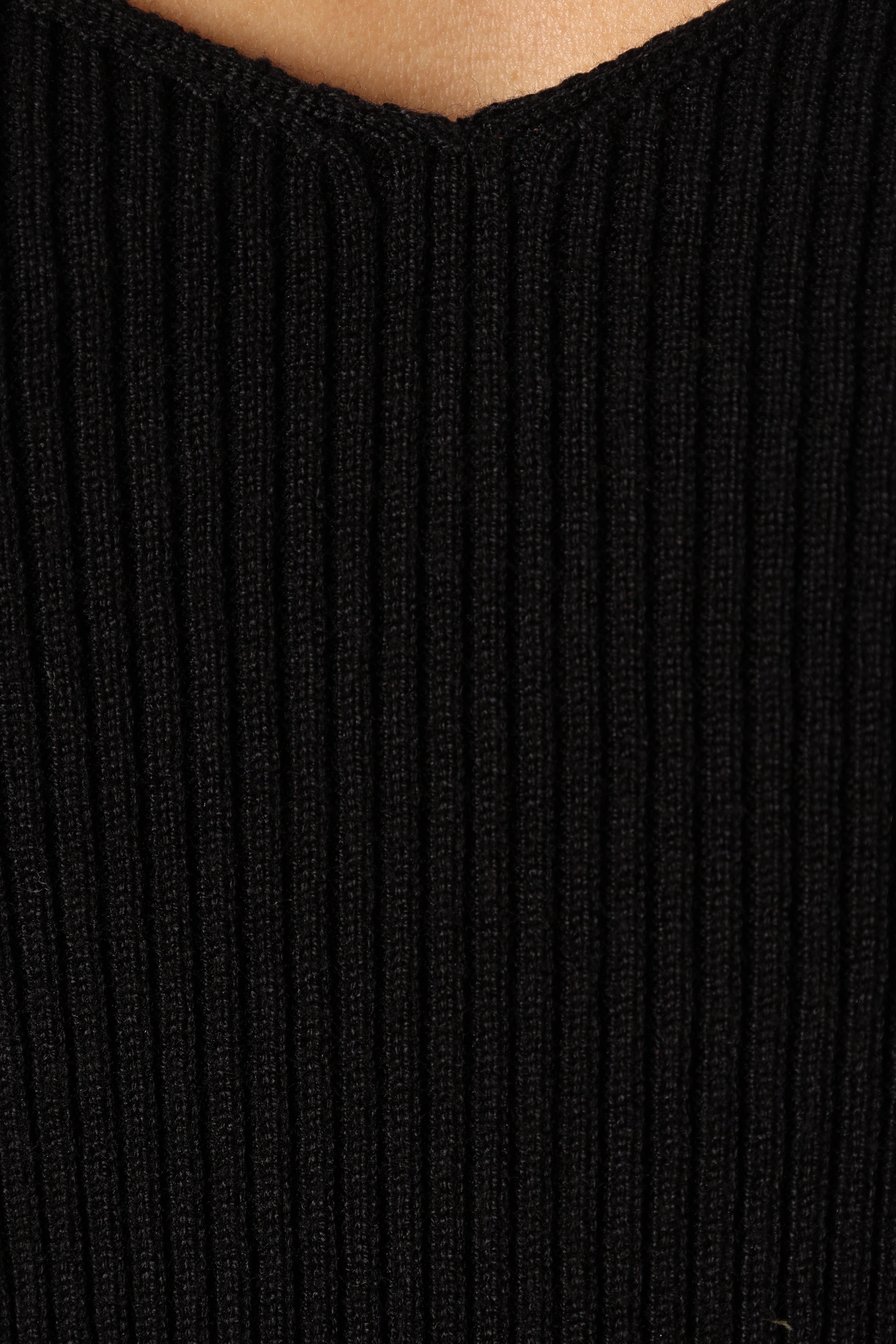 Jupiter Long Sleeve Knit Top - Black-Sunny Prom