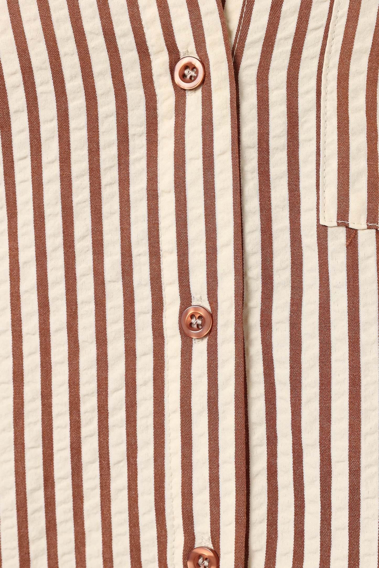Kennie Top - Brown Stripe-Sunny Prom