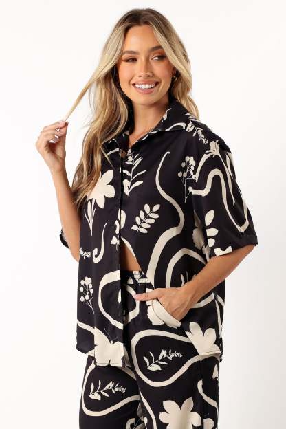 Leo Shirt - Black Sand-Sunny Prom