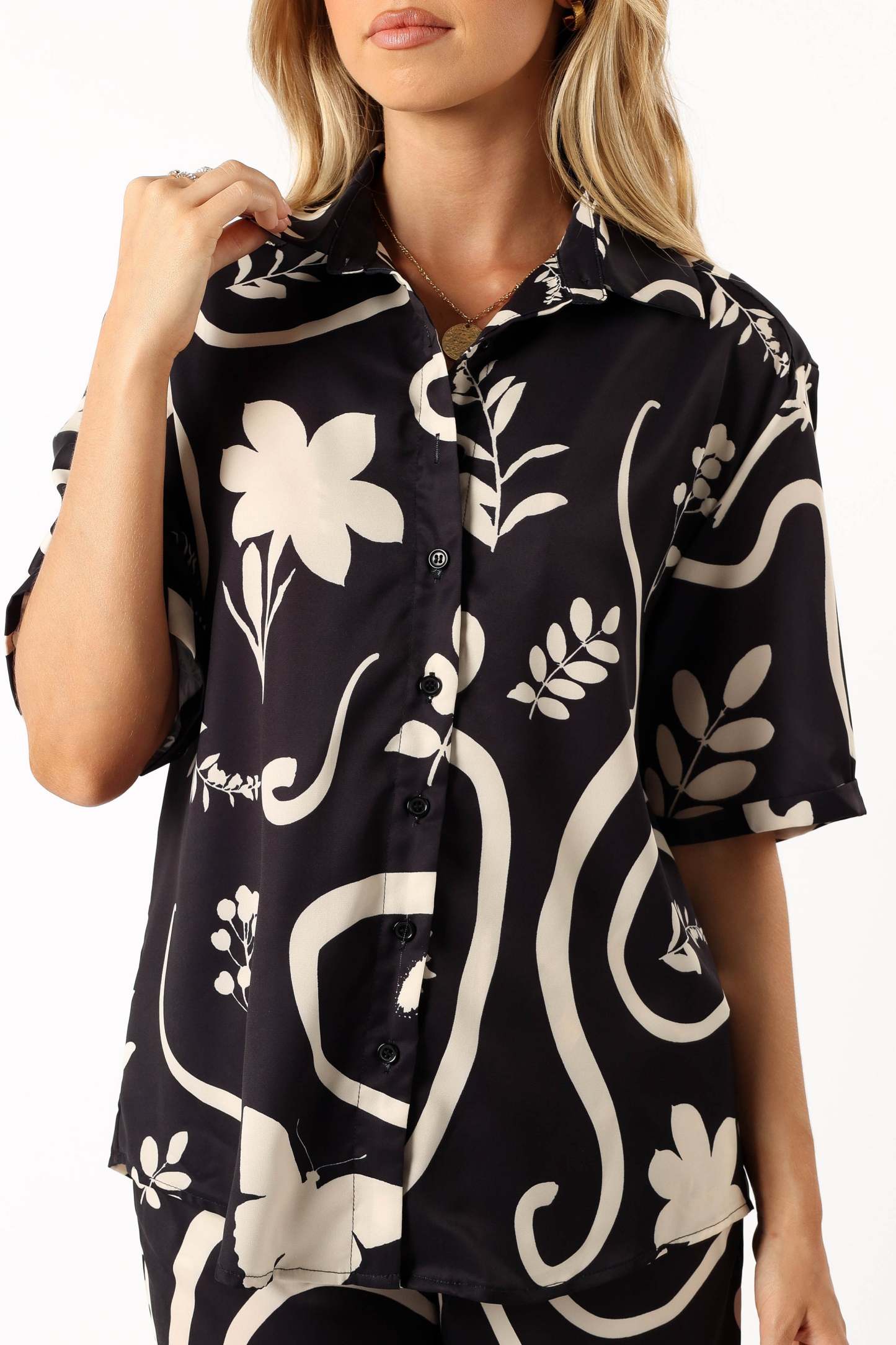 Leo Shirt - Black Sand-Sunny Prom
