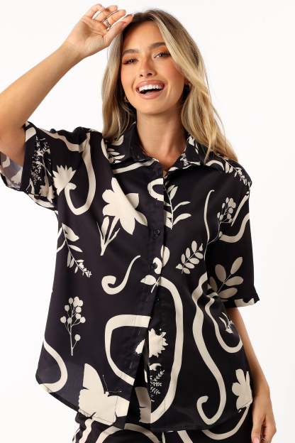 Leo Shirt - Black Sand-Sunny Prom