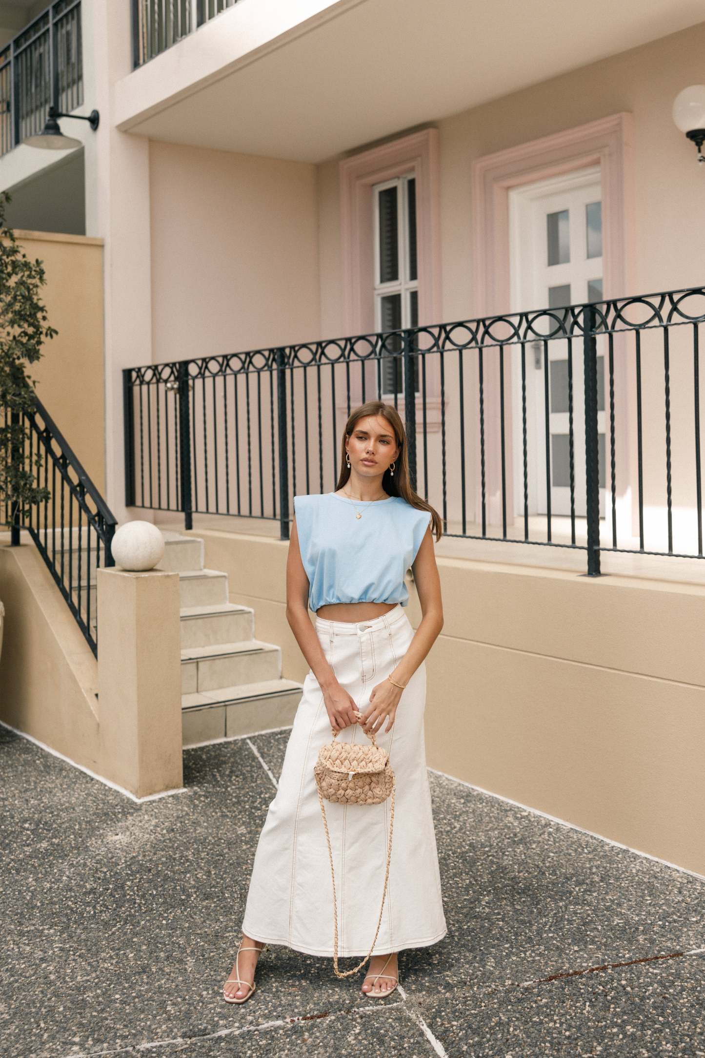 Londyn Top - Blue-Sunny Prom