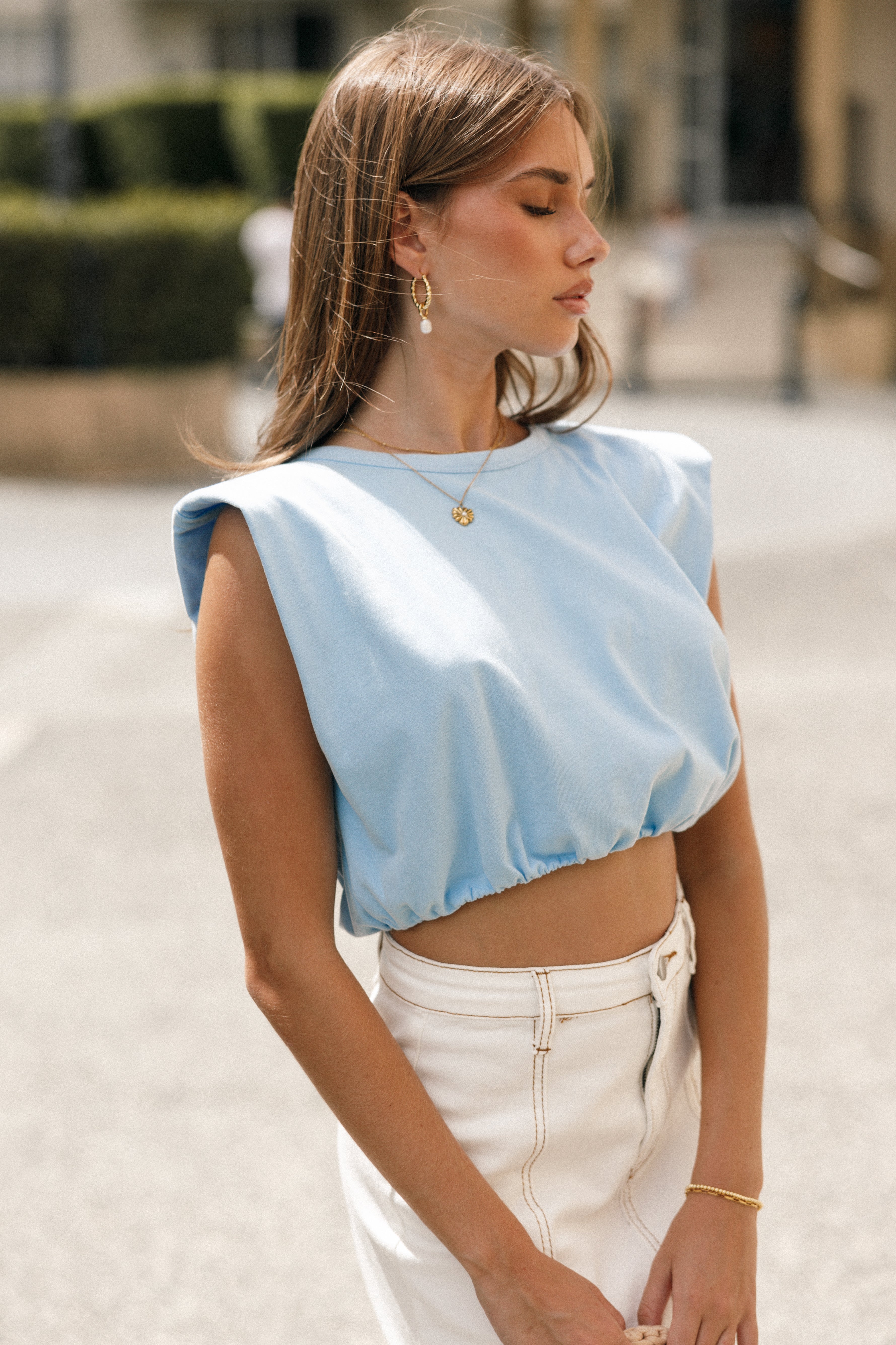 Londyn Top - Blue-Sunny Prom