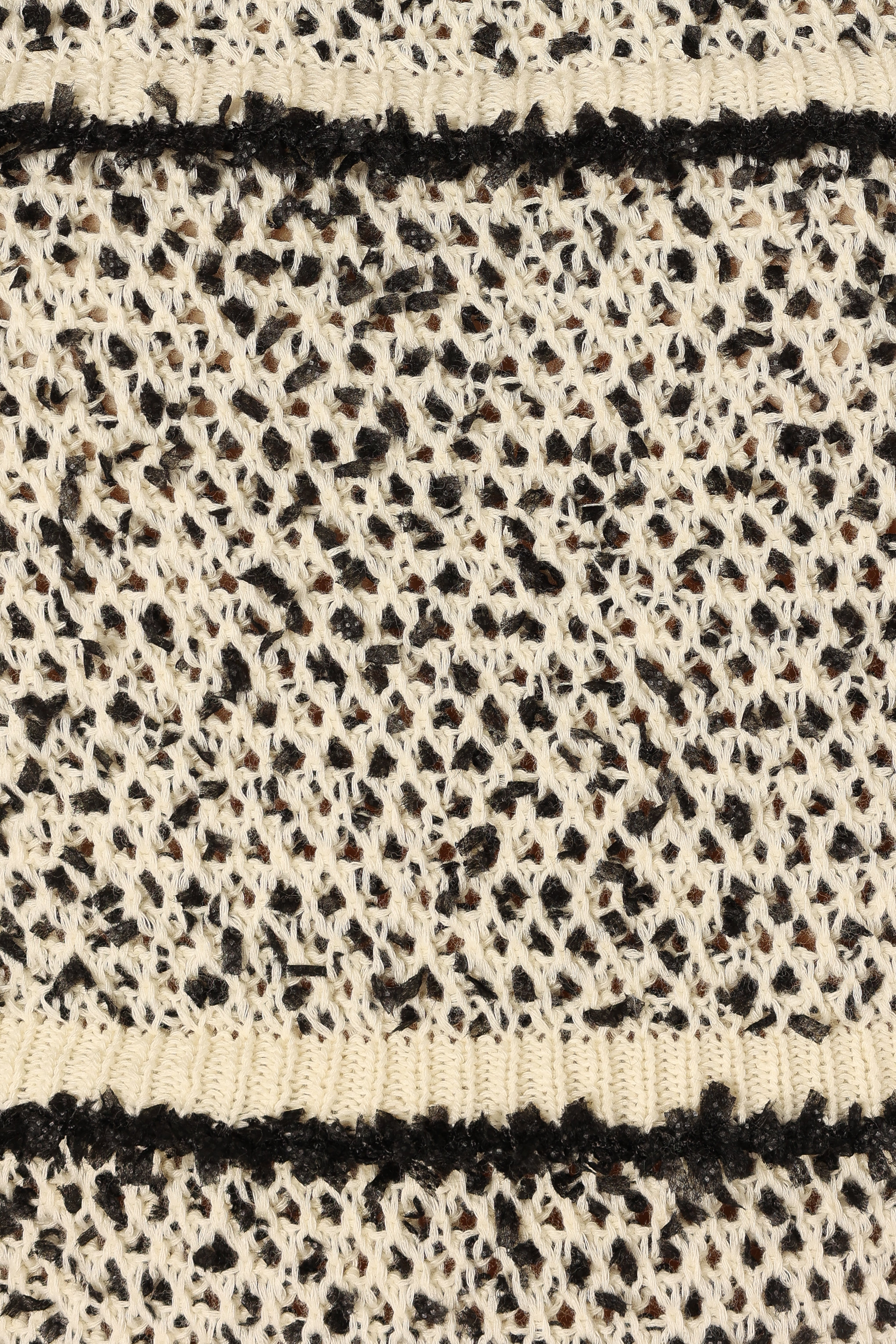 Lydia Knit Top - Ivory Black-Sunny Prom