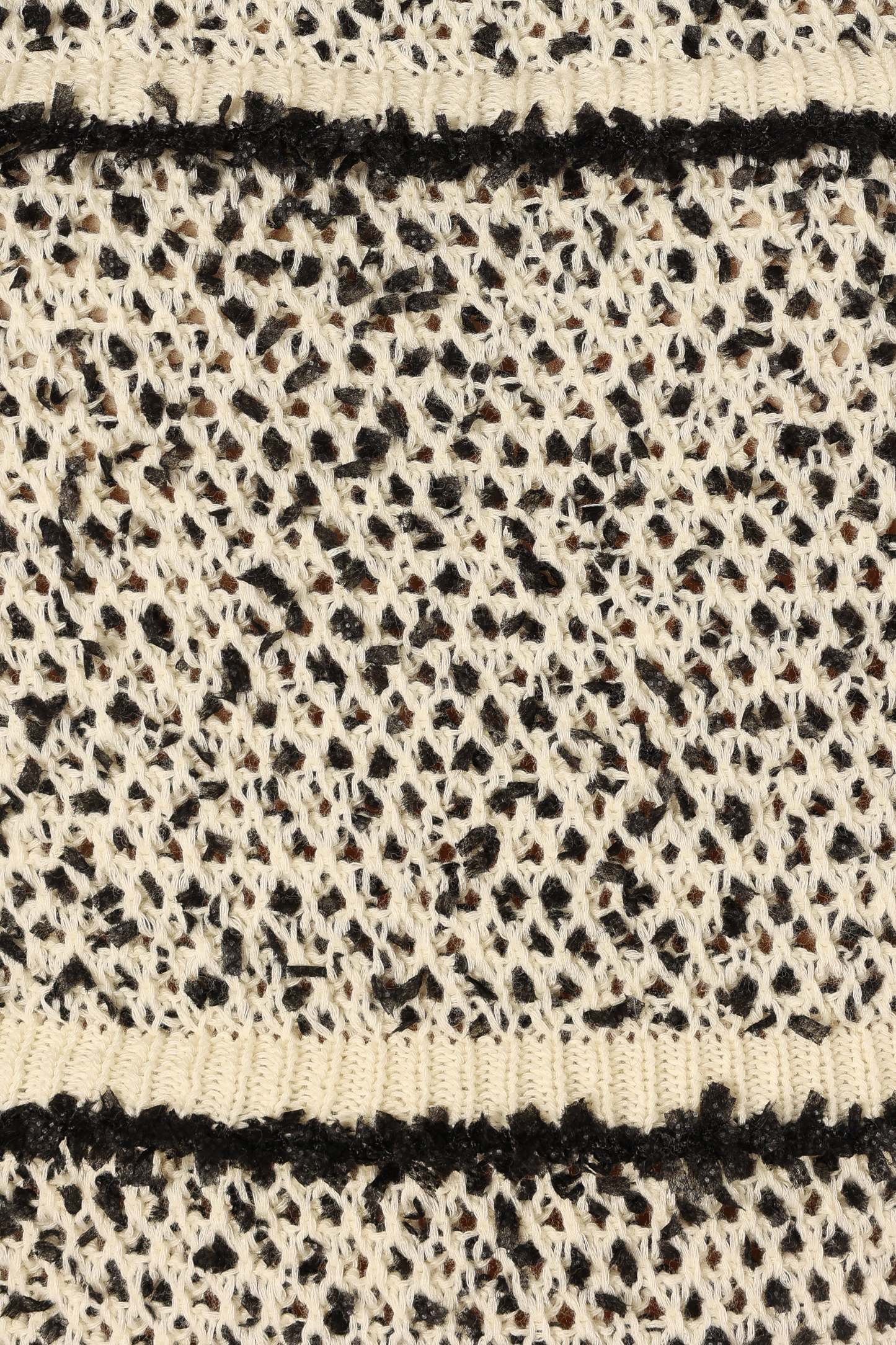 Lydia Knit Top - Ivory Black-Sunny Prom