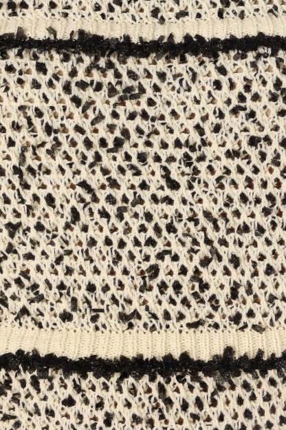 Lydia Knit Top - Ivory Black-Sunny Prom