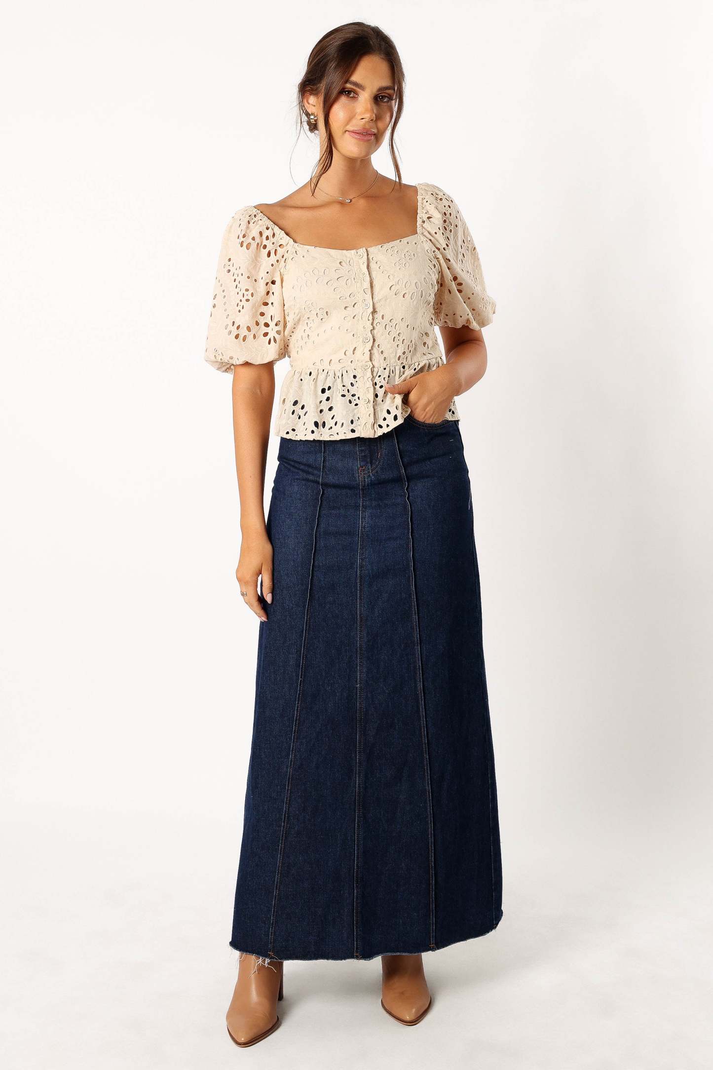 Madie Top - Beige-Sunny Prom
