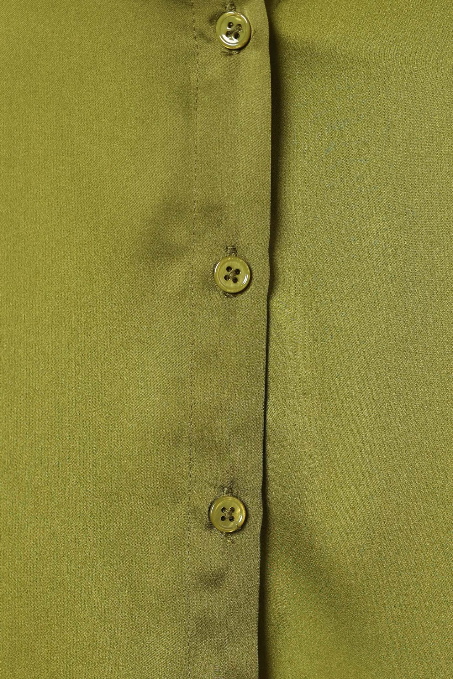 Narissa Satin Shirt - Palm Green-Sunny Prom