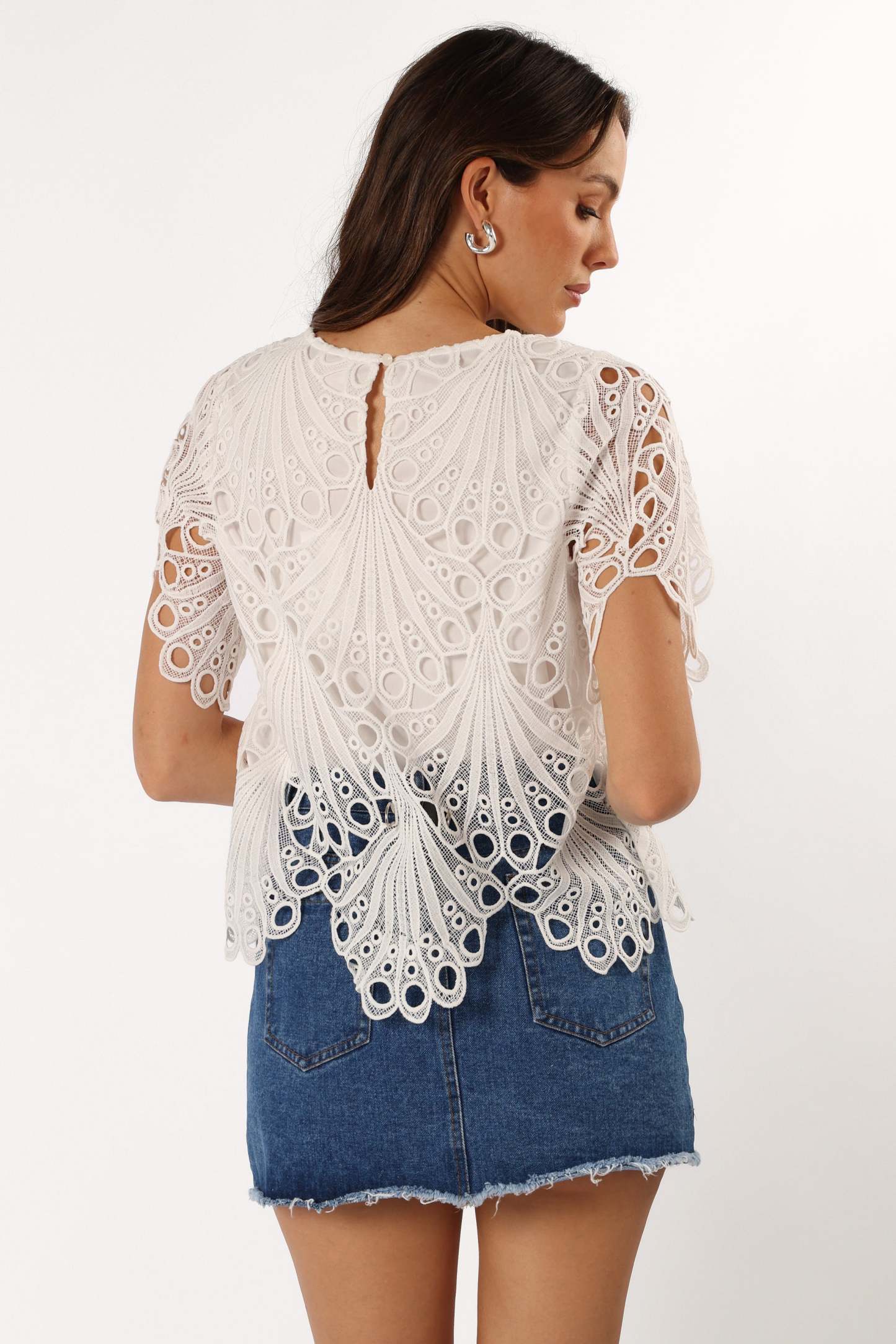 Sabina Top - White-Sunny Prom