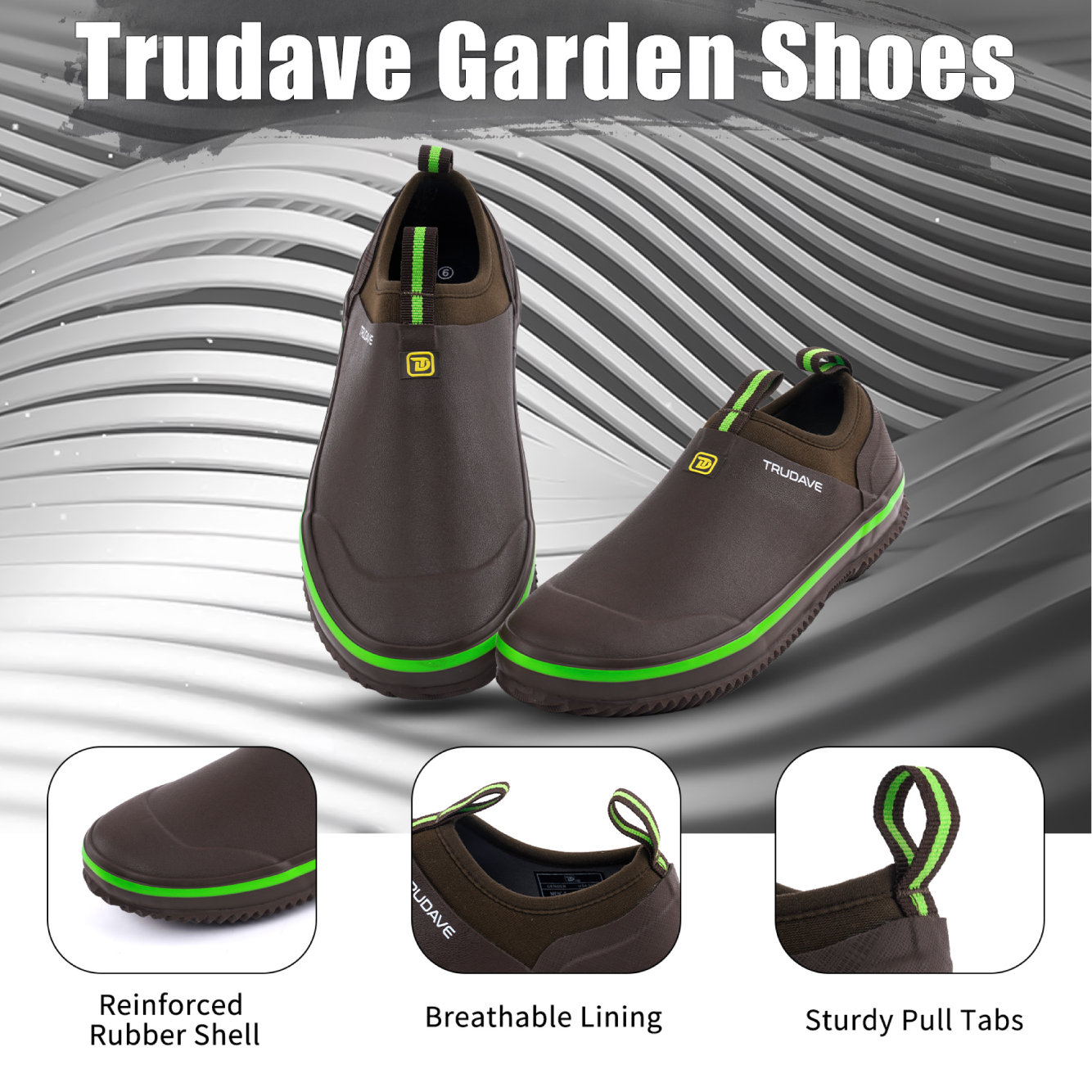 Trudave Waterproof Garden Shoes for Men & Women