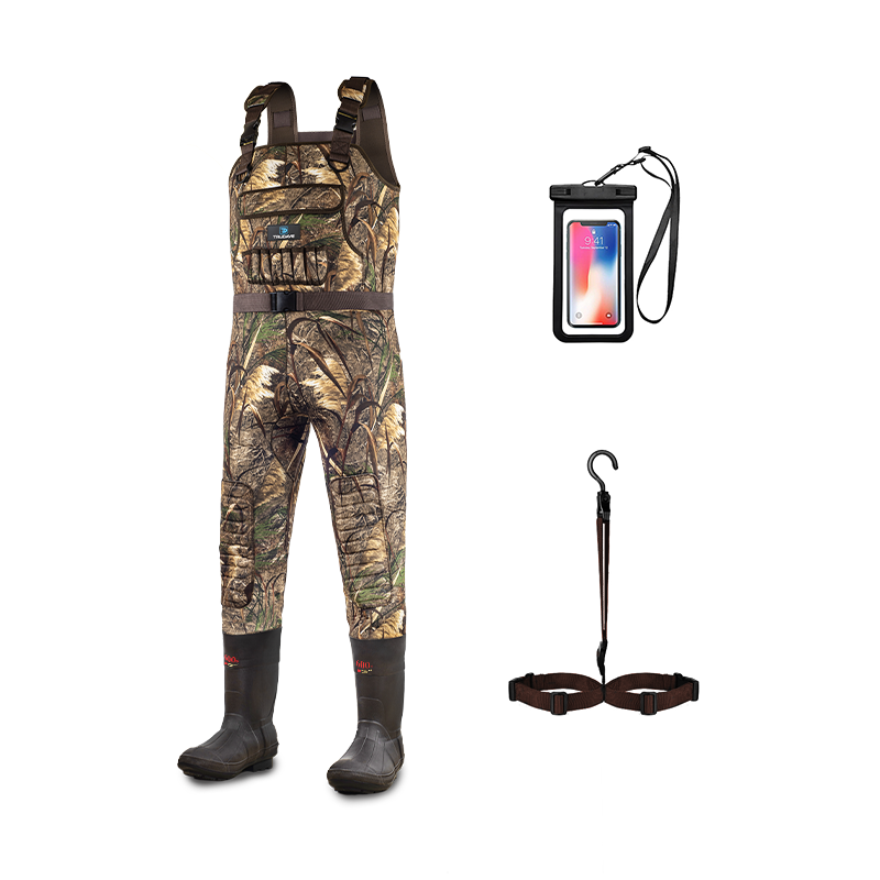 Trudave Reel Reed Chest Waders, Neoprene with 600G Insulation & Camo