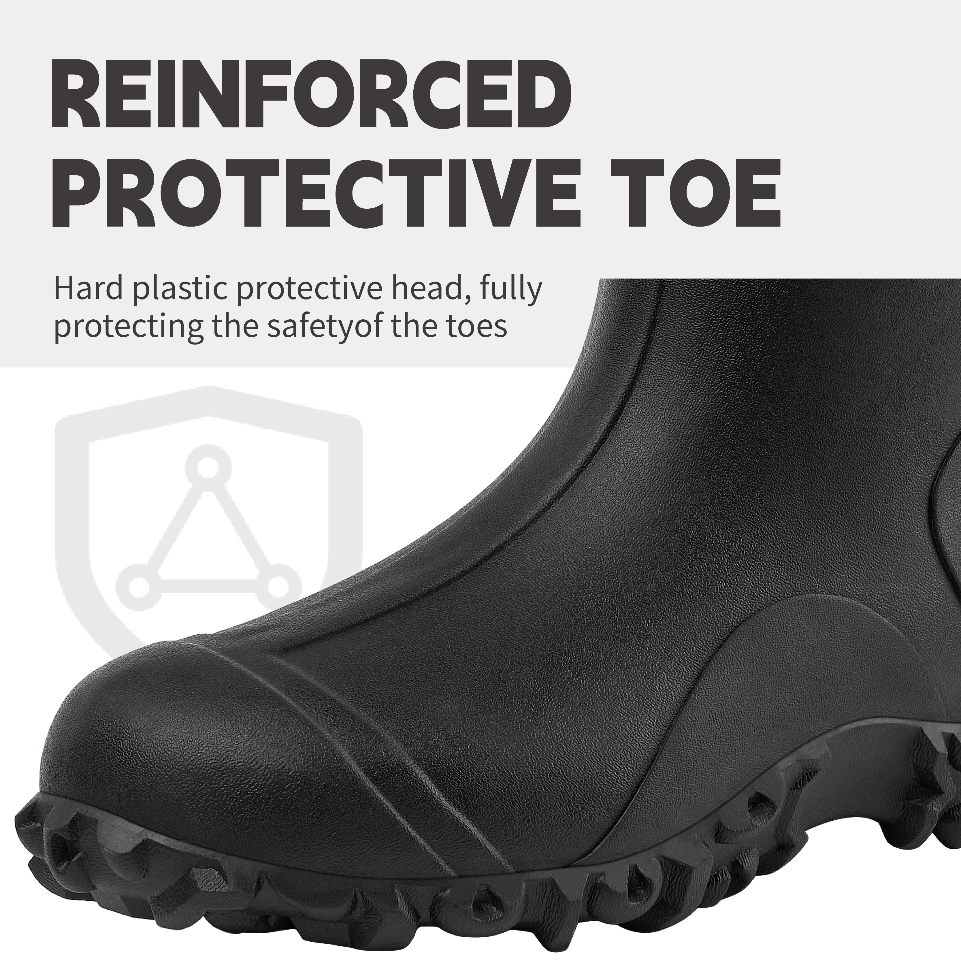 Trudave Rubber Boots for Men with Steel Shank