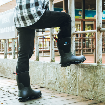Trudave Women's Rubber Boots with Steel Shank
