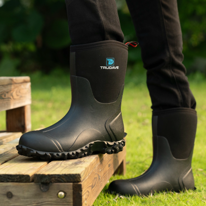 Trudave Women's Rubber Boots with Steel Shank