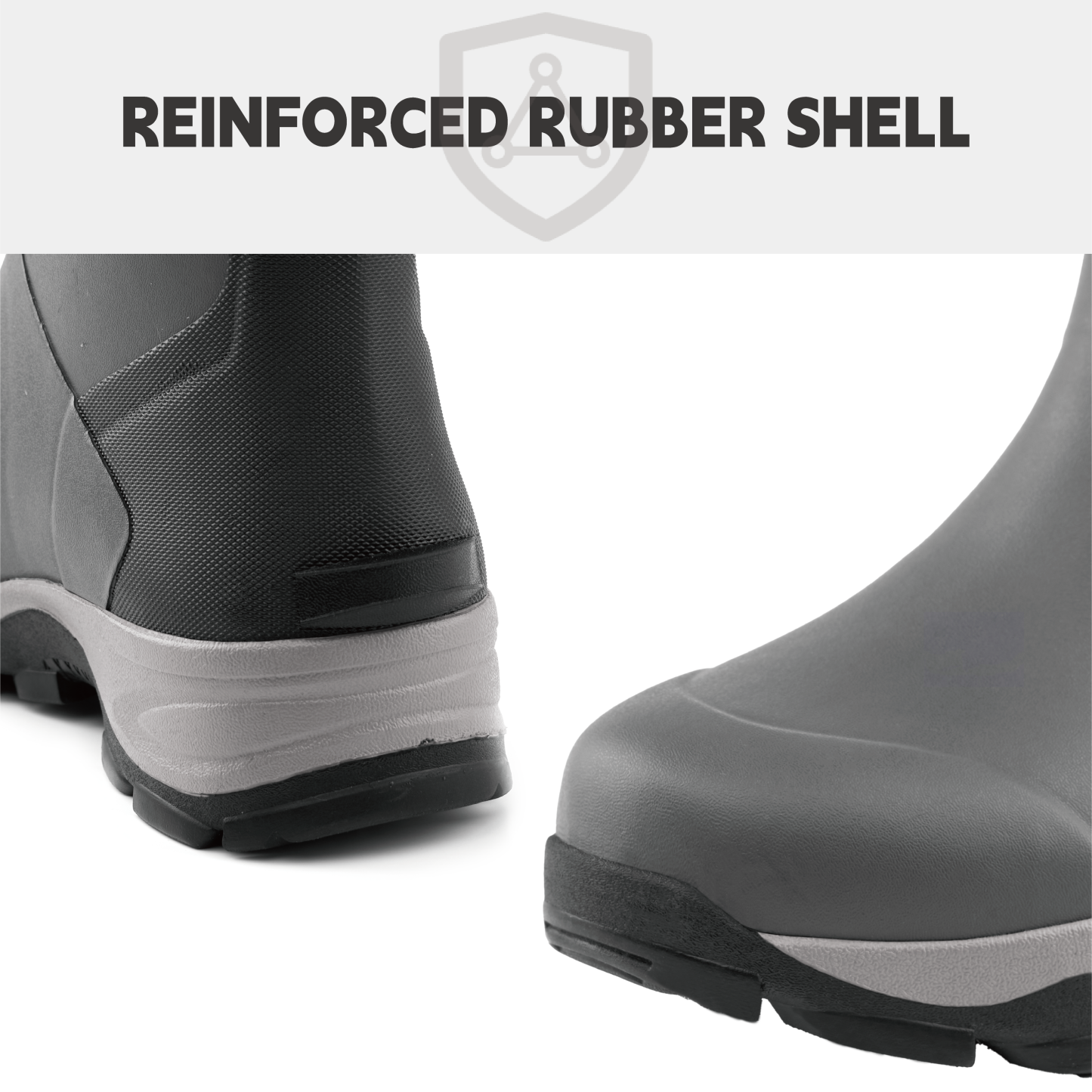 Trudave Women's Black Short Rain Boots