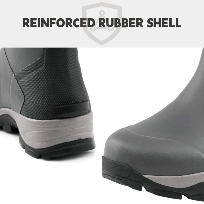 Trudave Women's Black Short Rain Boots