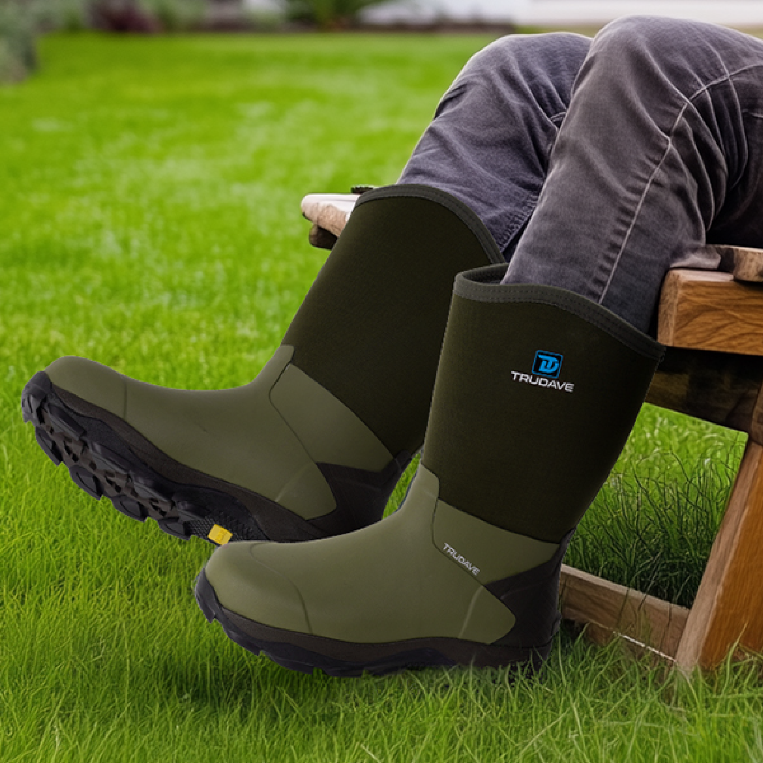 Rubber Boots for Men With Steel Shank