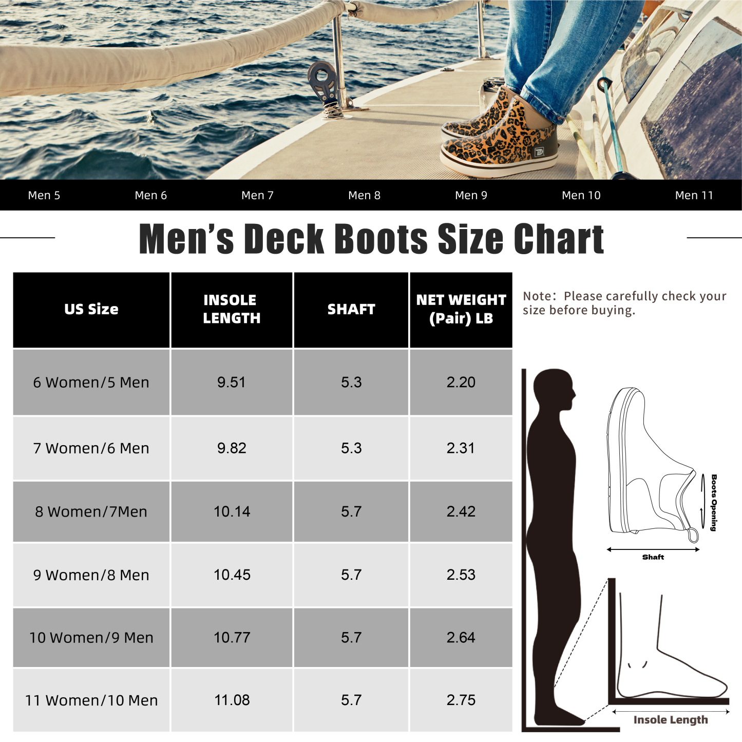 Trudave Waterproof Fishing Boots for Women 