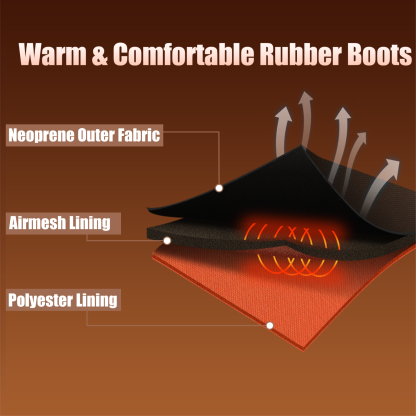 TRUDAVE Rain Boots Waterproof Garden Shoes