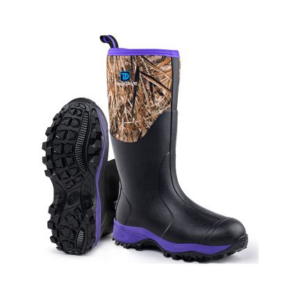 Trudave Tall Rubber Boots For Women With Steel Shank - Pink