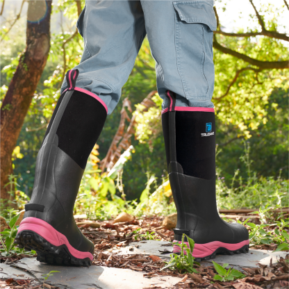 Trudave Tall Rubber Boots For Women With Steel Shank 