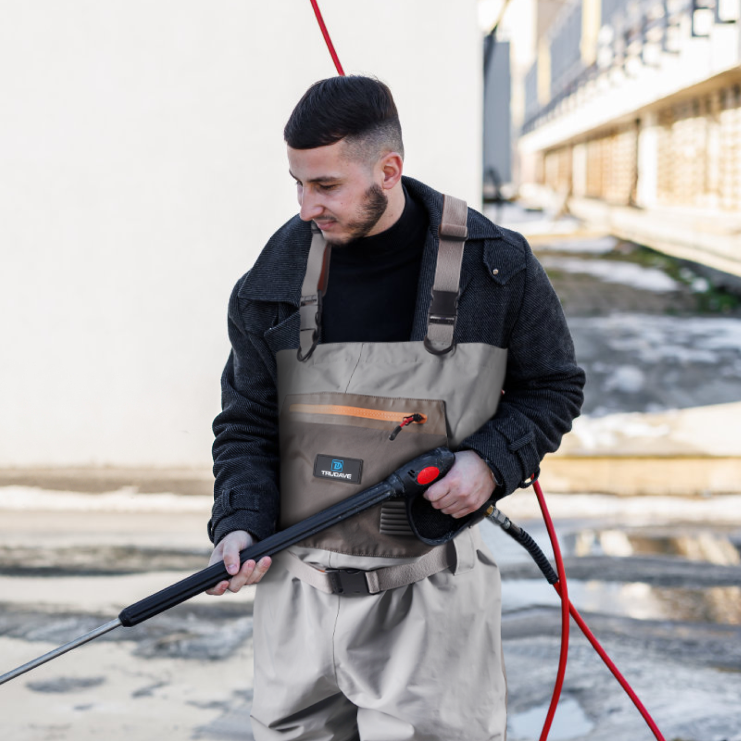 Trudave Stocking Foot Breathable Waders for Fly Fishing
