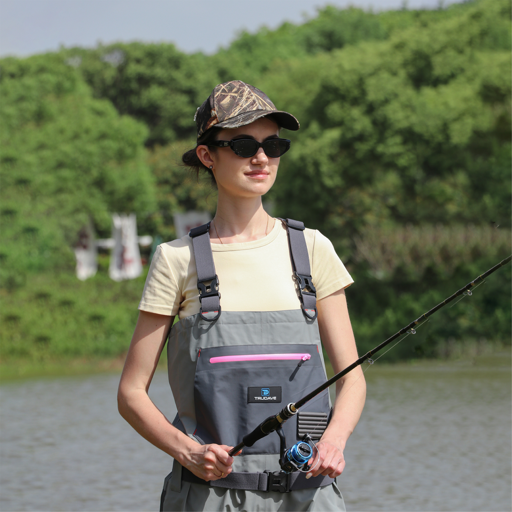 Trudave Women’s Breathable Stocking Foot Fishing Waders